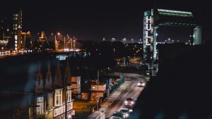 City Speaks, Hull Tidal barrier | Micheal Pinsky interactive installation | The Light Lab