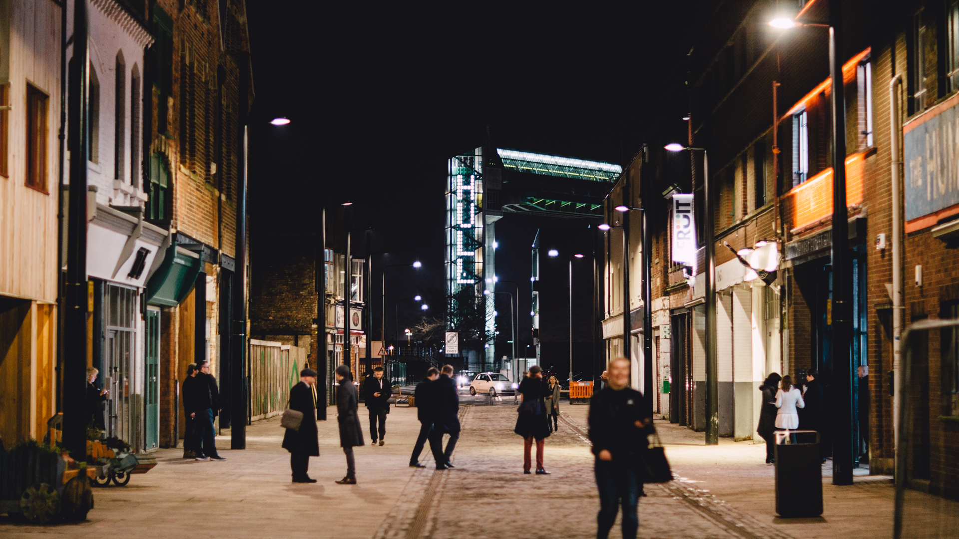 City Speaks, Hull Tidal barrier | Micheal Pinsky interactive installation | The Light Lab