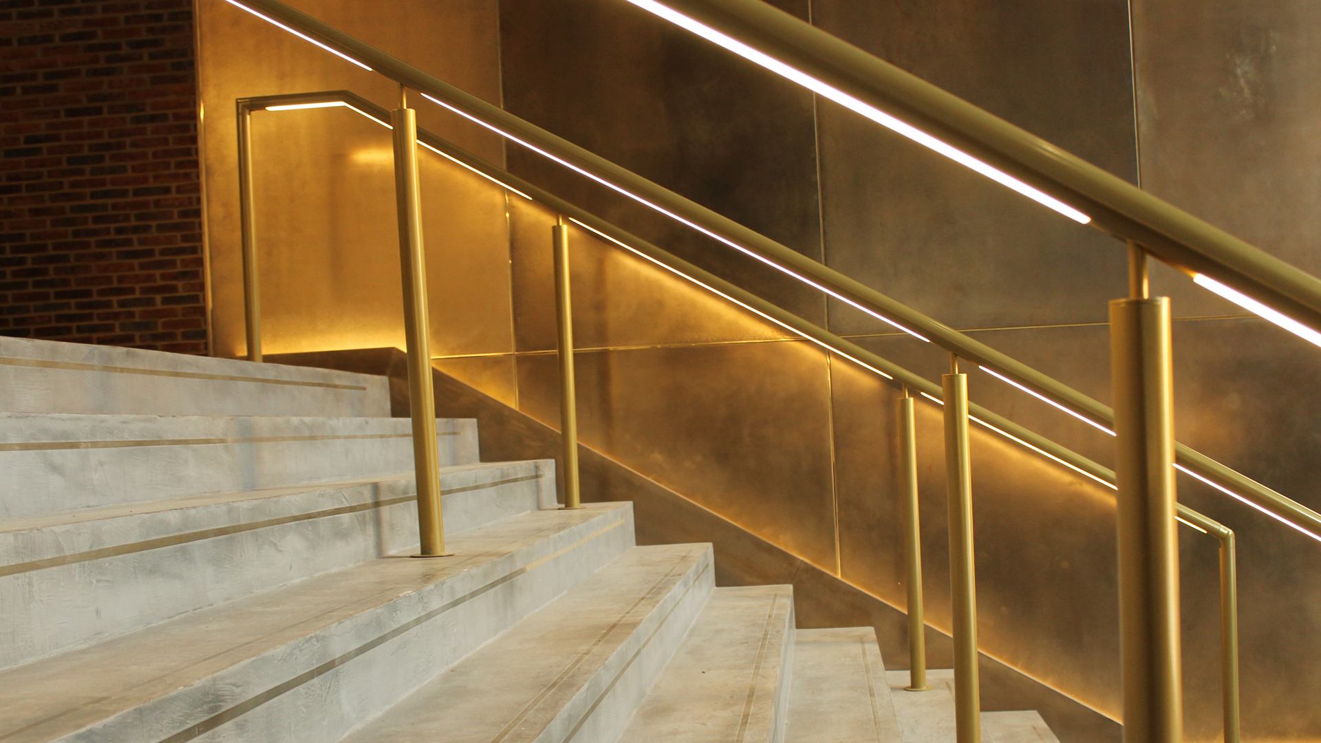 Jamestown Road | Bespoke lit handrail | The Light Lab