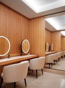 lighting design wellness clinic harrods powder room nulty