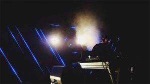 strip lighting in nightclub